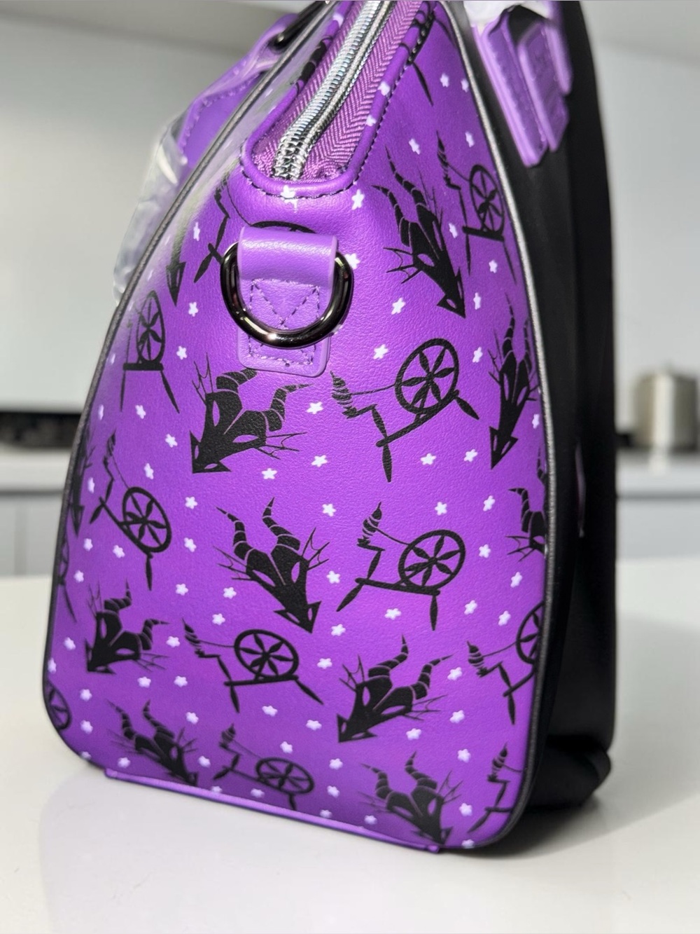 Loungefly Disney Maleficent  Mistress of Evil Satchel Crossbody Bag - Picture 5 of 6